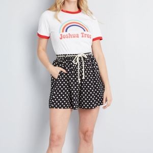 NWT Modcloth So Easygoing Polka Dot Shorts